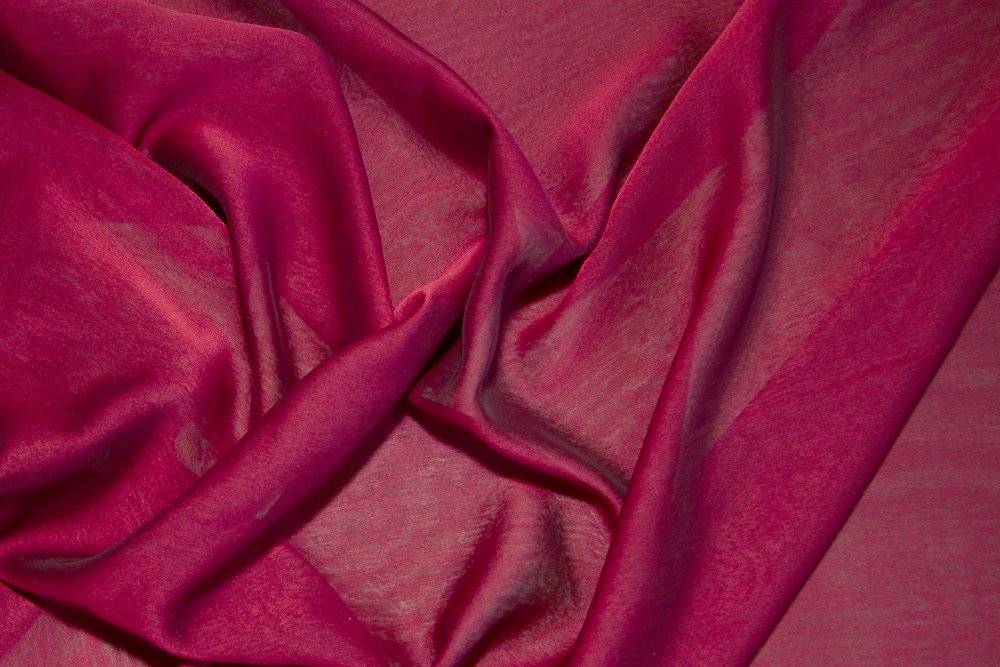 Cranberry Two Tone Chiffon - WHOLESALE FABRIC - 15 Yard Bolt