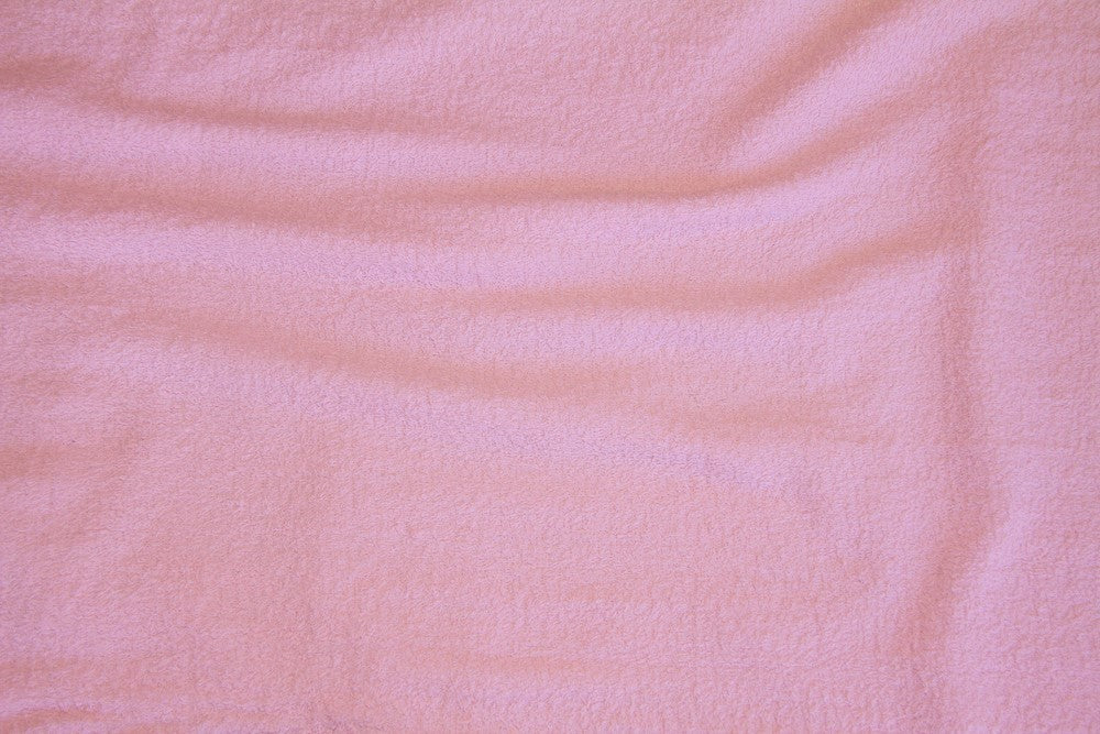 Pink Terry Cloth Fabric