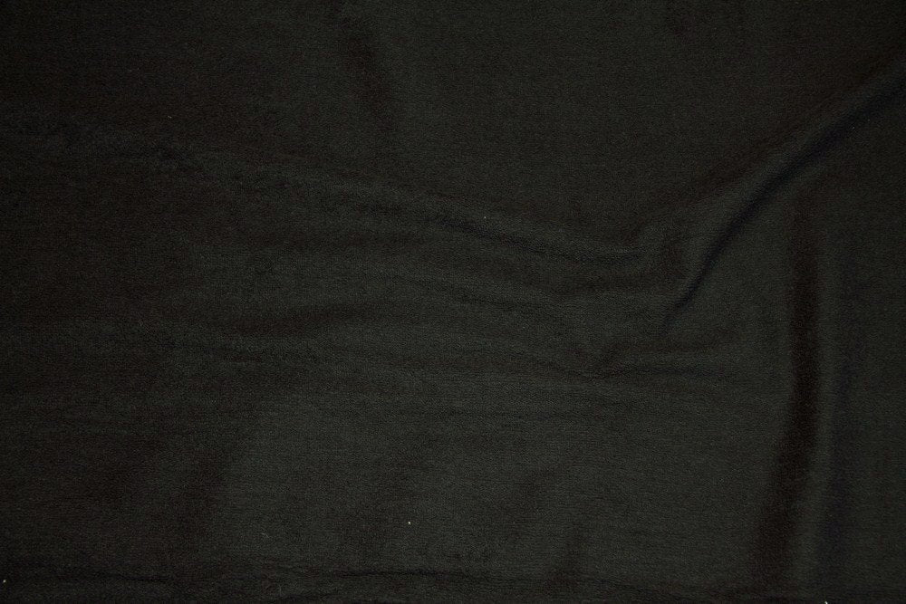 Black Terry Cloth - WHOLESALE FABRIC - 15 Yard Bolt