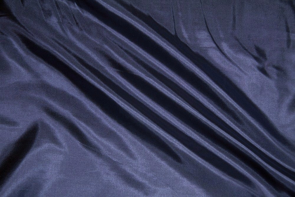 Navy China Silk Lining Fabric