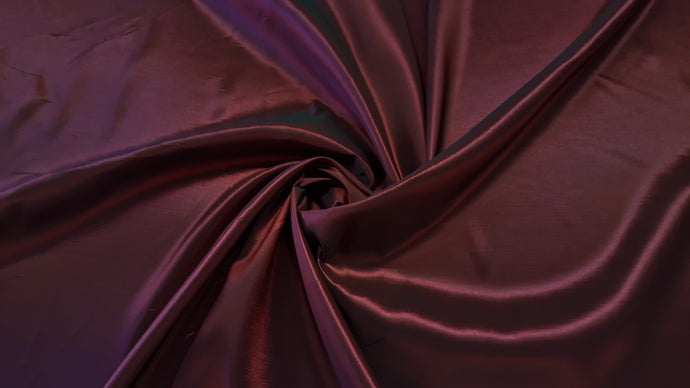 Burgundy Two Tone Taffeta Fabric