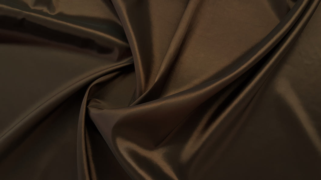 Dark Brown Two Tone Taffeta Fabric