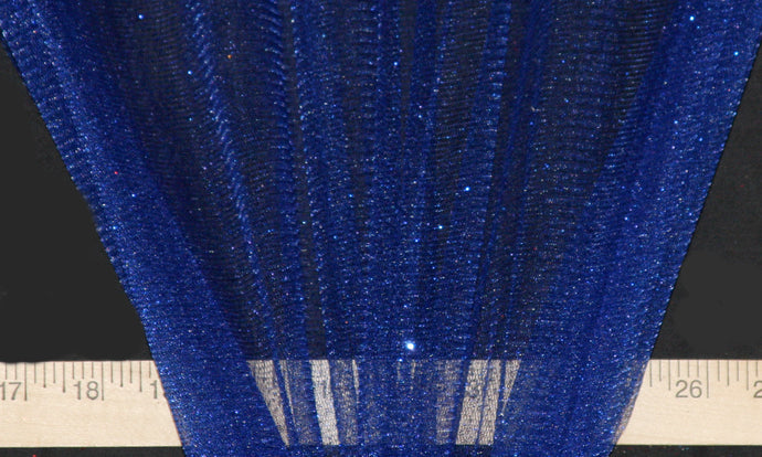 Royal Blue Sparkle Glitter Tulle Fabric