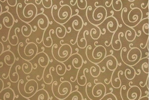 Discount Fabric JACQUARD Antique Gold Swirl Drapery