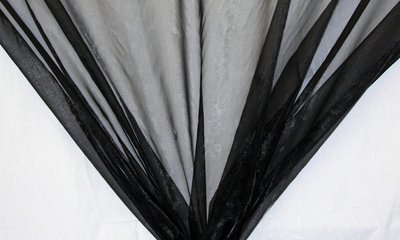 Black Organza - WHOLESALE FABRIC - By The Bolt