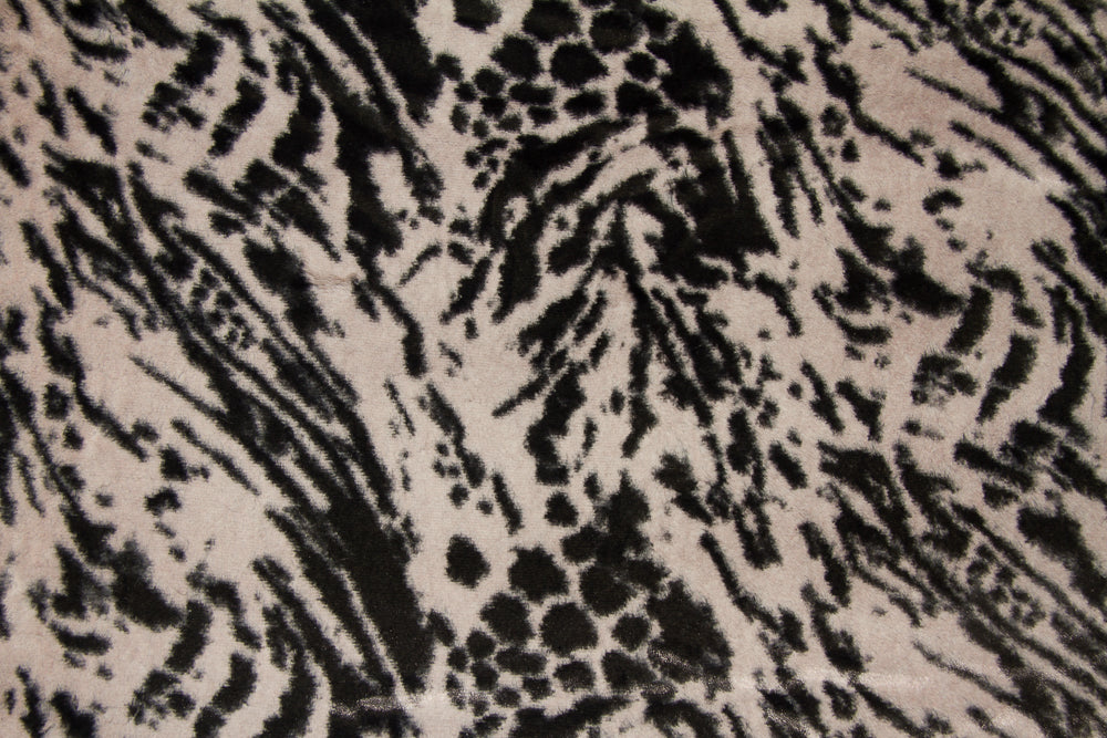 Safari Minky Fabric--Captive Grey