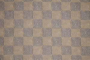 Discount Fabric DRAPERY Dark Gray & Honey Square