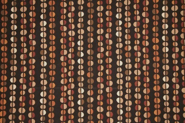 Discount Fabric DRAPERY Multi Brown & Rust Pebbles