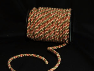 3/8" Olive & Dusty Rose Decorative Cording