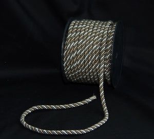 1/4" Olive, Silver & Gold Decorative Trim Cord - 5 Yards or 25 Yards