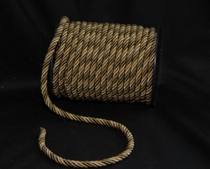 3/8" Taupe & Olive Decorative Cording - 5 Yards
