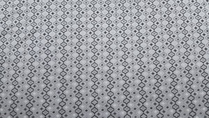 Discount Fabric JACQUARD Charcoal, Gray & Silver Geometric Drapery