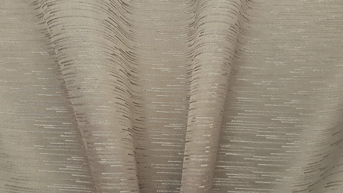 Discount Fabric JACQUARD Taupe Slub Drapery