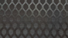 Discount Fabric JACQUARD Dark Gray Interlocking Link Geometric Drapery