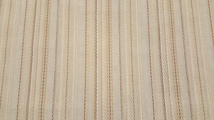 Discount Fabric OPEN WEAVE DRAPERY Earthtone Stripe