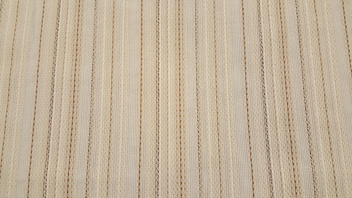 Discount Fabric OPEN WEAVE DRAPERY Earthtone Stripe