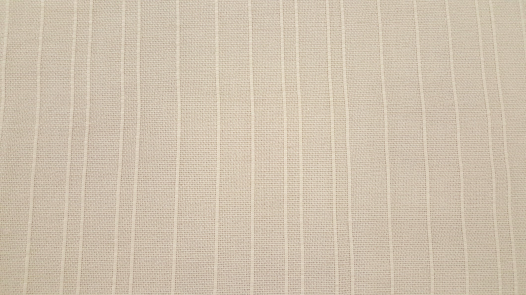 Discount Fabric OPEN WEAVE DRAPERY Cream Stripe