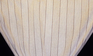 Discount Fabric OPEN WEAVE DRAPERY Honey Wheat & Mauve Wide Stripe
