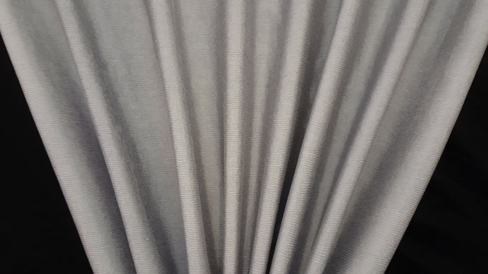 Discount Fabric DRAPERY Silver Crinkled Satin