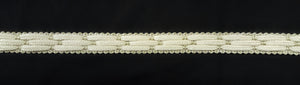 7/8" Braided Trim - Light Sage & Cream - 5 Yards or 25 Yards