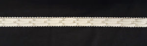 7/8" Braided Trim - Light Gold & Cream - 5 Yards or 25 Yards