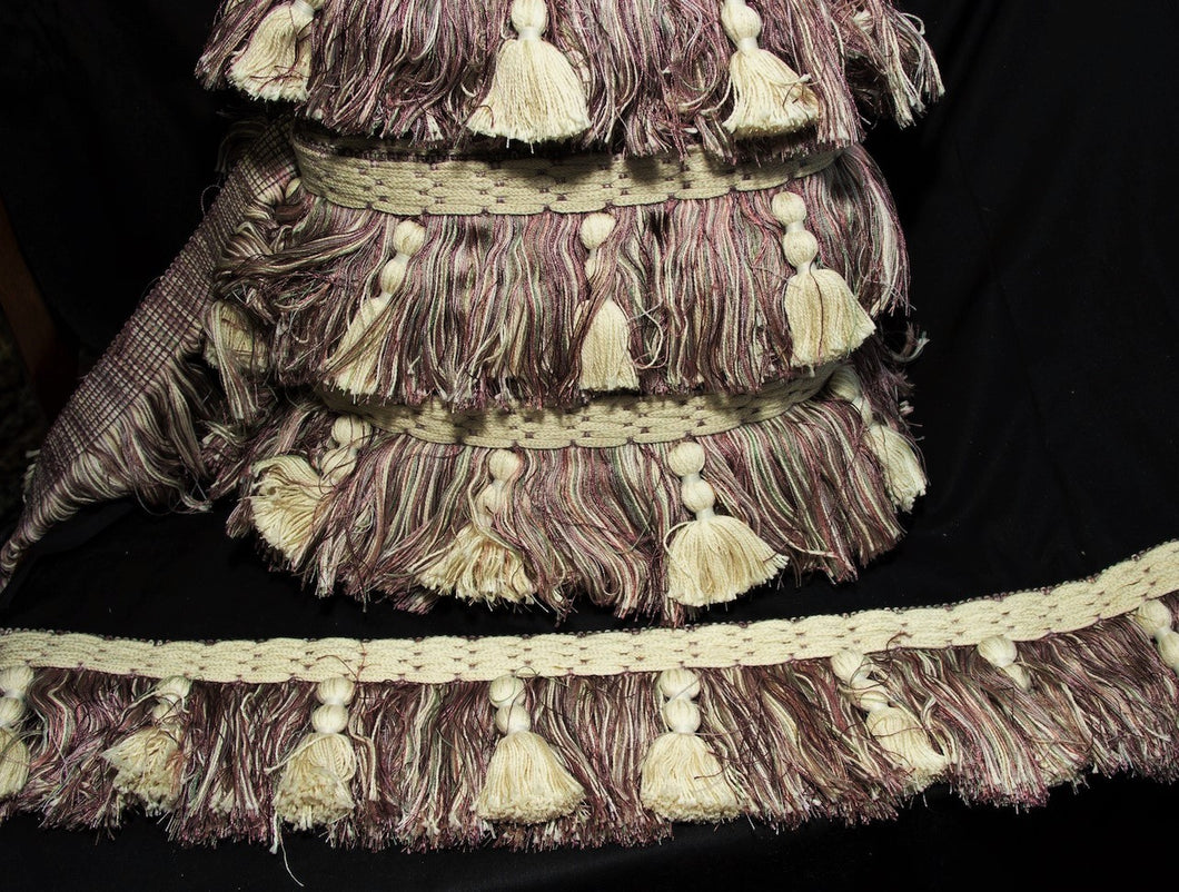 Lavender & Creme Decorative Fringe
