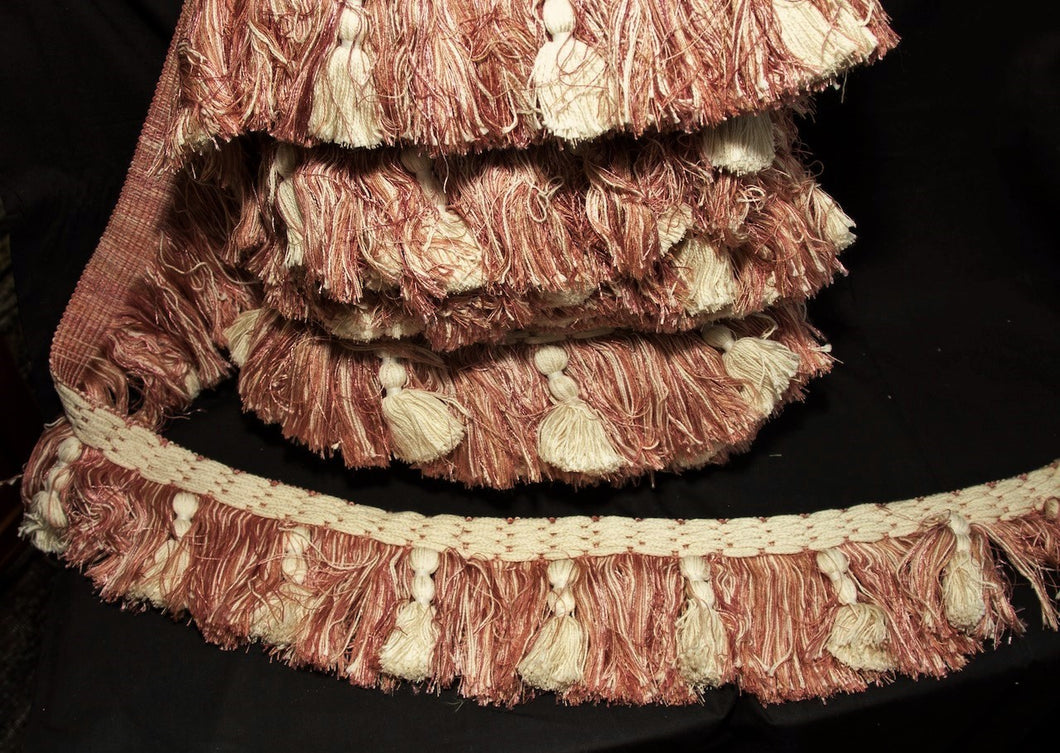 Rose & Creme Decorative Fringe