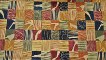 Discount Fabric DRAPERY OR BEDSPREAD Abstract Autumn Square