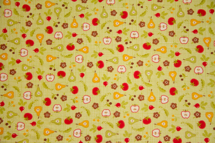Farm Fresh Green Double Napped Flannel