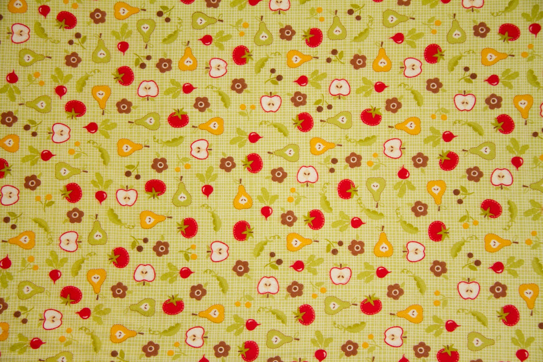 Farm Fresh Green Double Napped Flannel