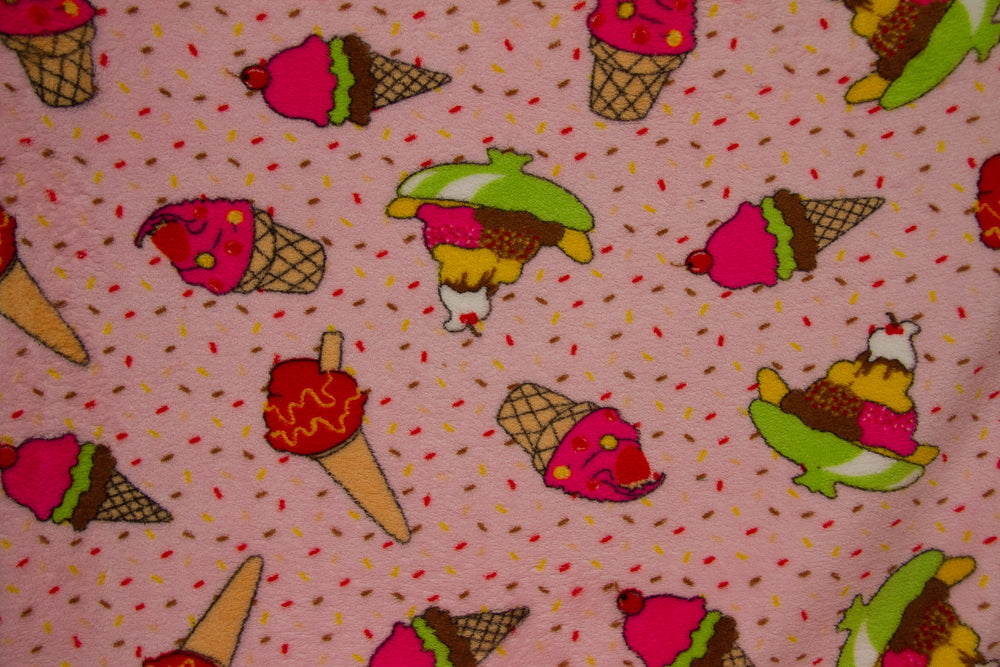 Ultra Plush Whisper Fleece Fabric--Ice Cream Light Pink