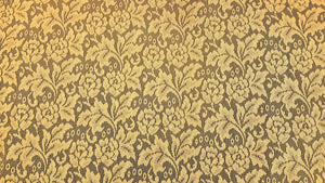 Discount Fabric LACE Gold Floral Curtain & Tablecloth