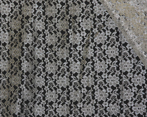 Ivory Raschel Lace Fabric