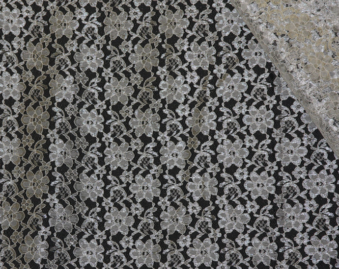Ivory Raschel Lace Fabric