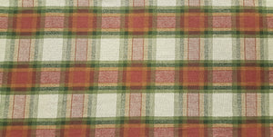 Discount Fabric DRAPERY - 13 1/4" Wide - Olive, Gold & Raspberry Plaid