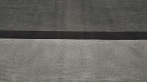Discount Fabric POLY/COTTON - 10 7/8" Wide - Gray & Black Stripe