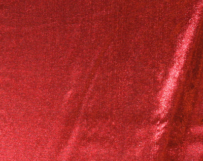 Red Tissue Lamé Fabric