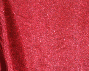 Red Metallic Tissue Illusion Fabric