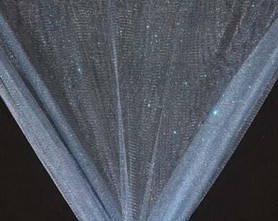 Light Blue Sparkle Glitter Tulle Fabric – In-Weave Fabric