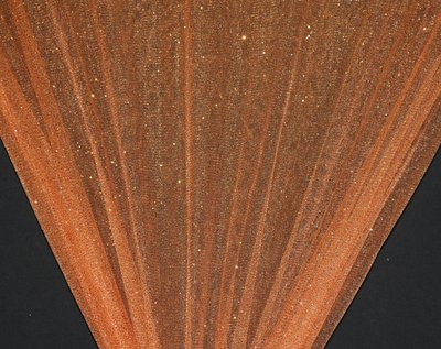 Orange Sparkle Glitter Tulle - WHOLESALE FABRIC - 15 Yard Bolt