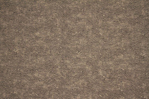 Discount Fabric DRAPERY Charcoal & Light Taupe Wave