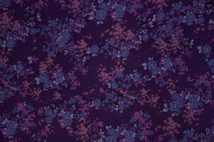 Purple Floral Koshibo Fabric