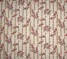 54" Cream Red Calico Fabric