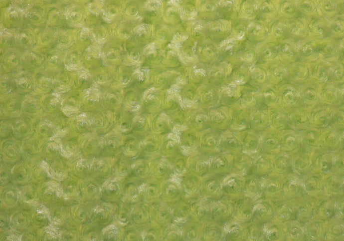 Leaf Green Rosie Minky Fabric