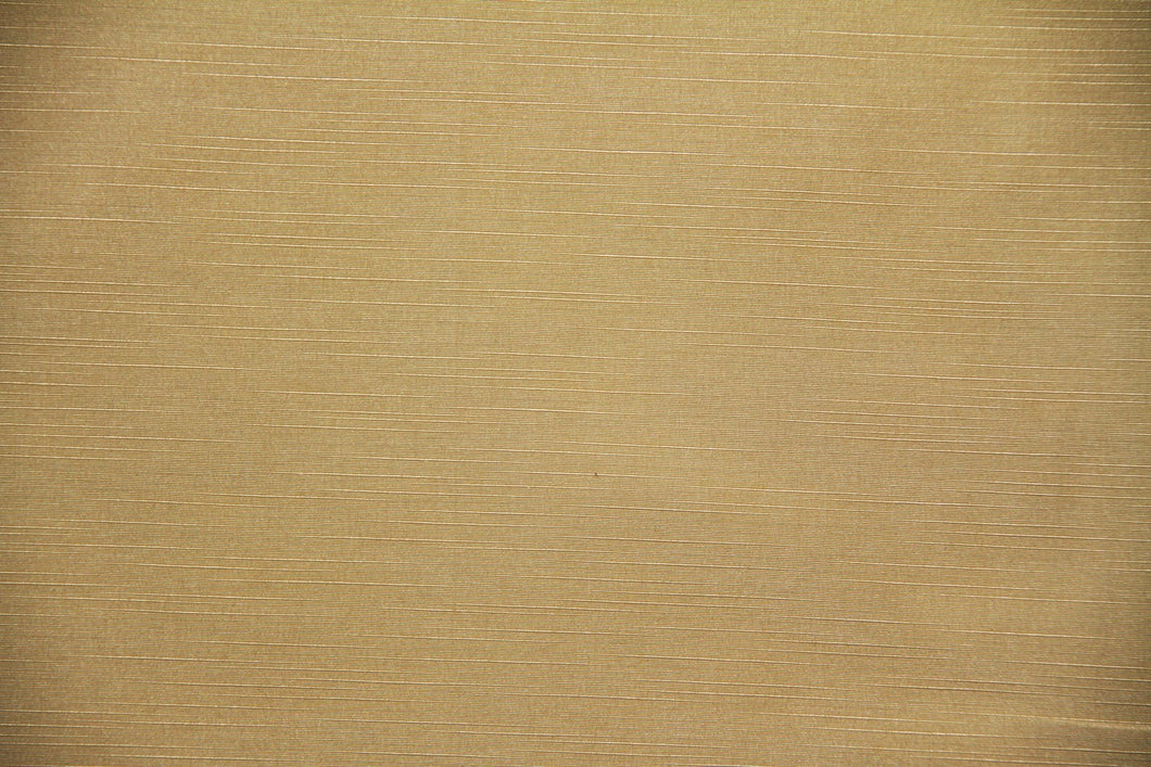 Discount Fabric JACQUARD Gold Slub Faux Satin Drapery