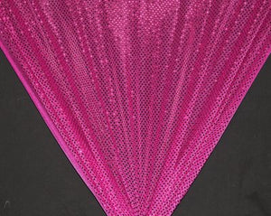 Fuchsia Dot Sequin Knit - WHOLESALE FABRIC - 12 Yard Bolt