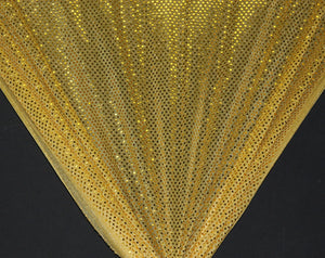 Gold Dot Sequin Knit Fabric