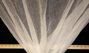 Discount Fabric SHEER Light Champagne Crushed Voile