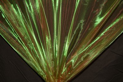 Green Red Organza - WHOLESALE FABRIC - 55 Yard Bolt