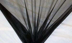 Black Twinkle Organza Fabric